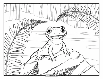 70+ Coloriages de salamandre pour enfants et adultes (Gratuits)