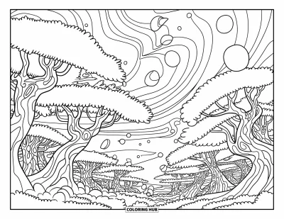75+ Dibujos psicodélicos cannábicos para colorear