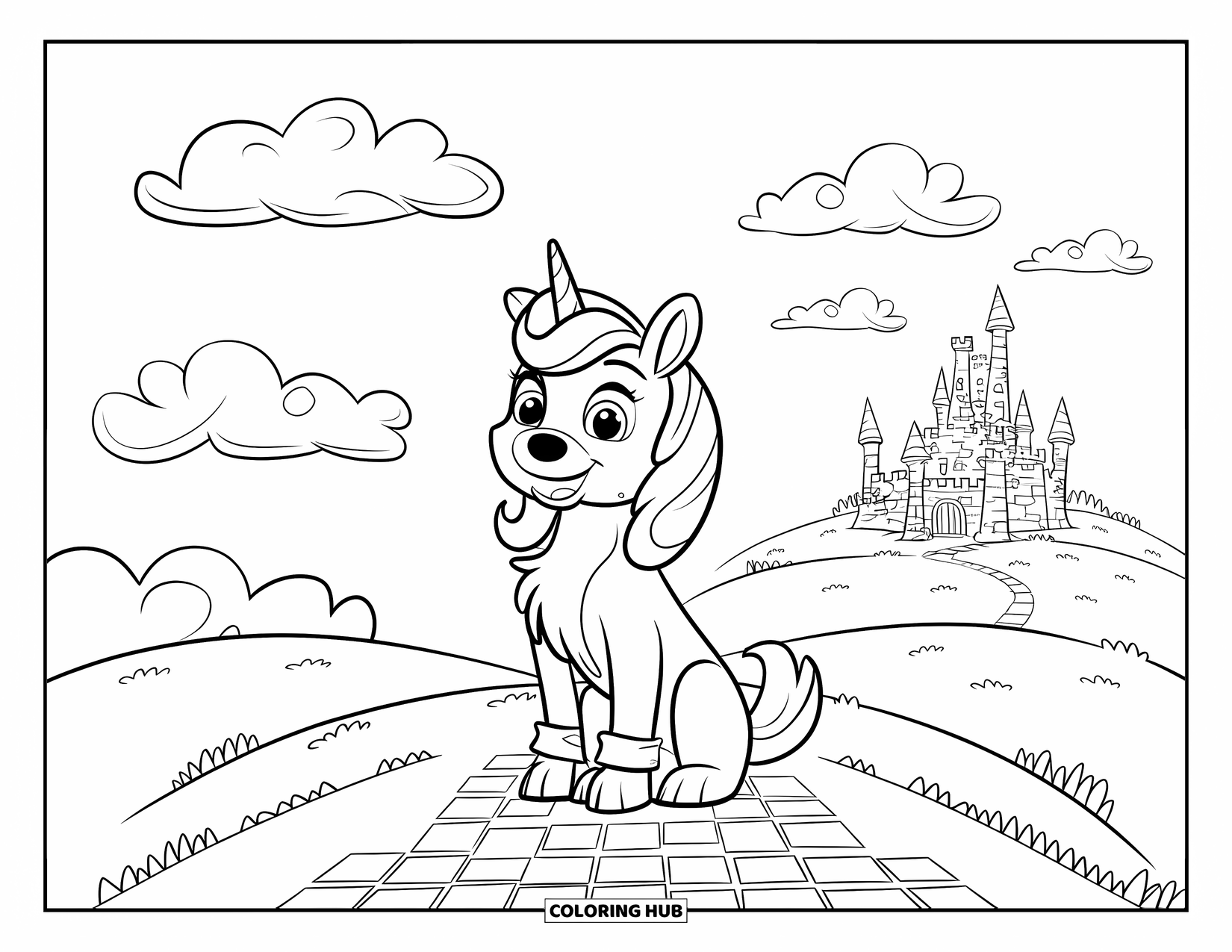 70+ Unicorn Dog Coloring Pages for Kids & Adults (Free Printable PDFs)