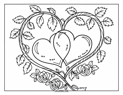 90+ Valentine Coloring Pages