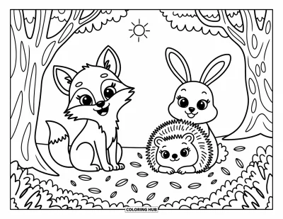 90+ Woodland Animal Coloring Pages for Kids & Adults (Free)