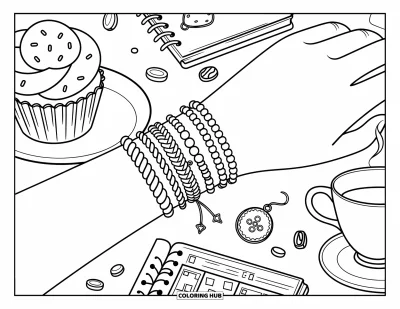 45+ Dibujos de pulseras para colorear para niños y adultos (Gratis)