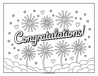 70+ Gratulationsmålarbilder för barn och vuxna (Gratis)