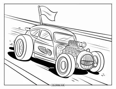 75+ Derby Car Coloring Pages