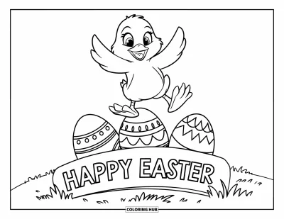 100+ Coloriages « Joyeuses Pâques »