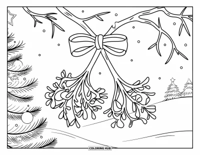 65+ Coloriages de gui pour enfants et adultes (Gratuits)