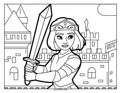 70+ Coloriages de guerriers pour enfants et adultes (Gratuits)