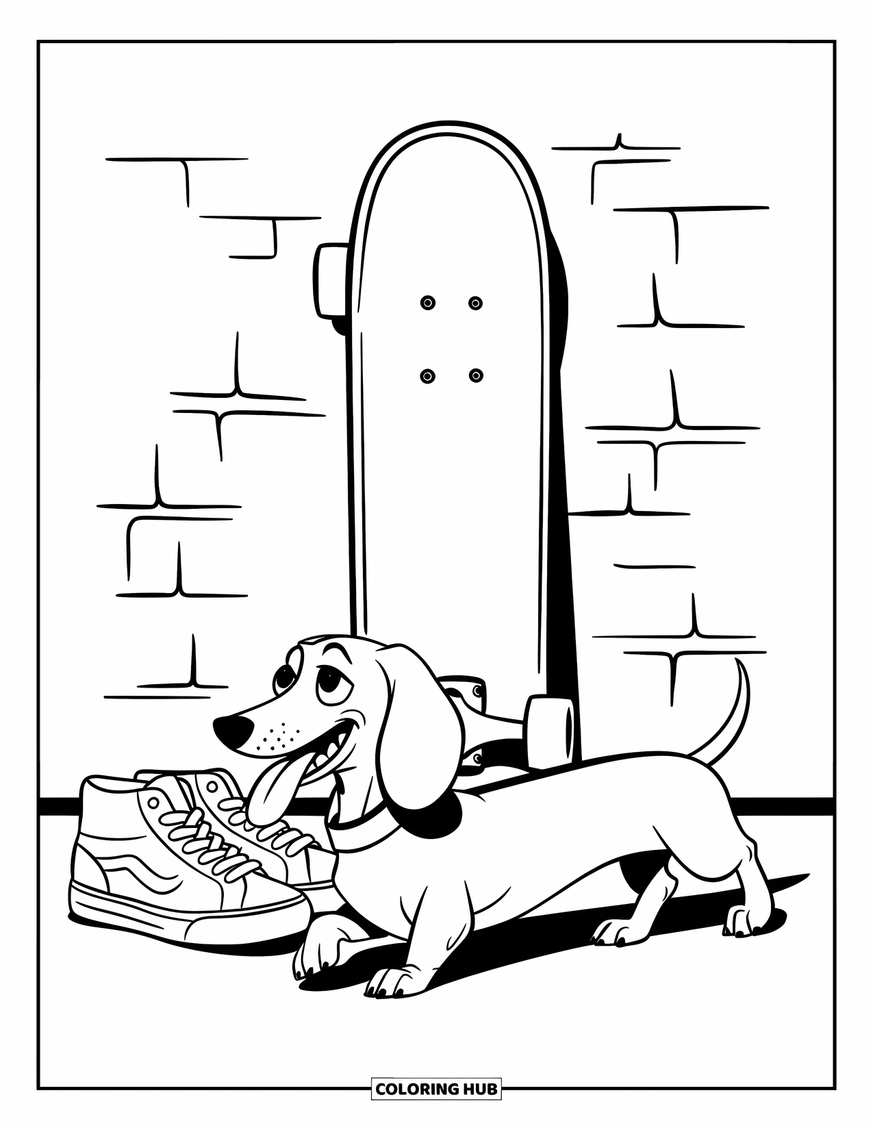 70+ Wiener Dog Coloring Pages for Kids & Adults (Free Printable PDFs)