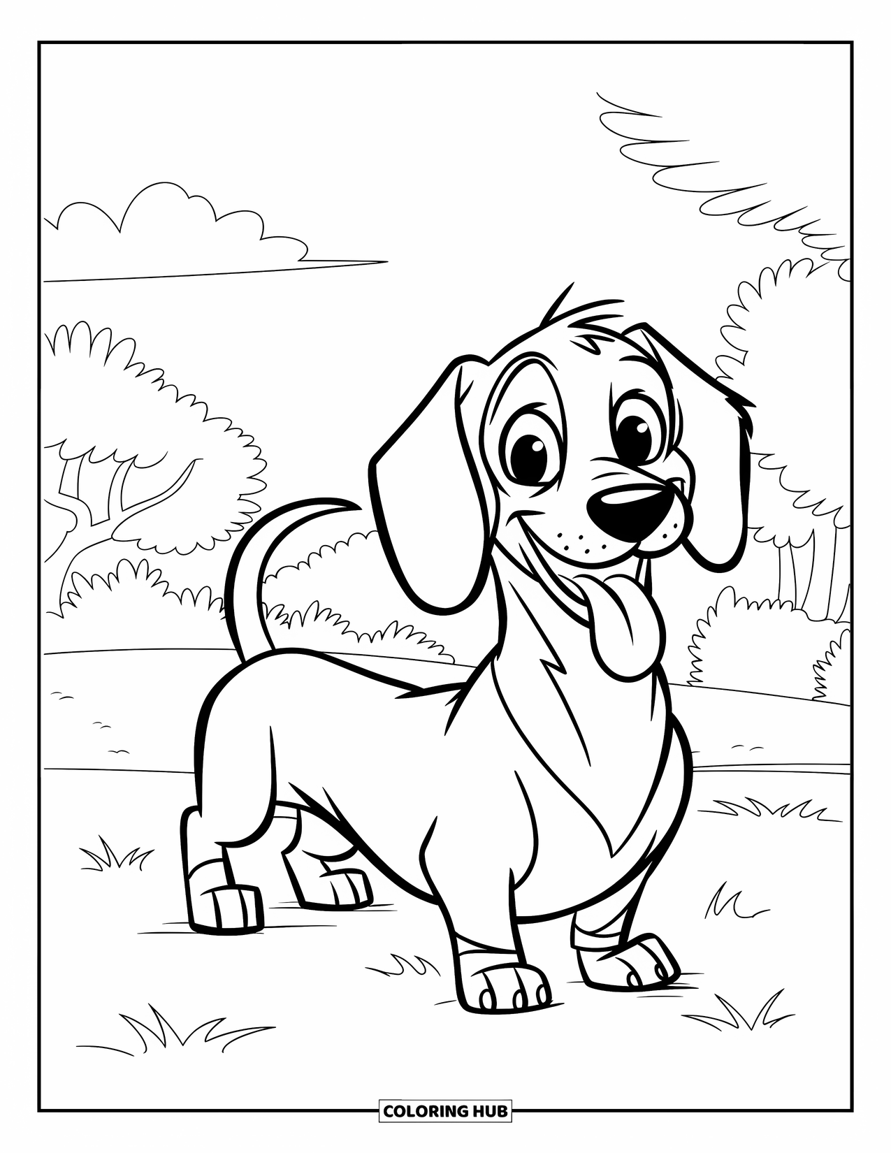 70+ Wiener Dog Coloring Pages for Kids & Adults (Free Printable PDFs)