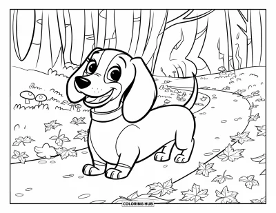70+ Wiener Dog Coloring Pages for Kids & Adults (Free)