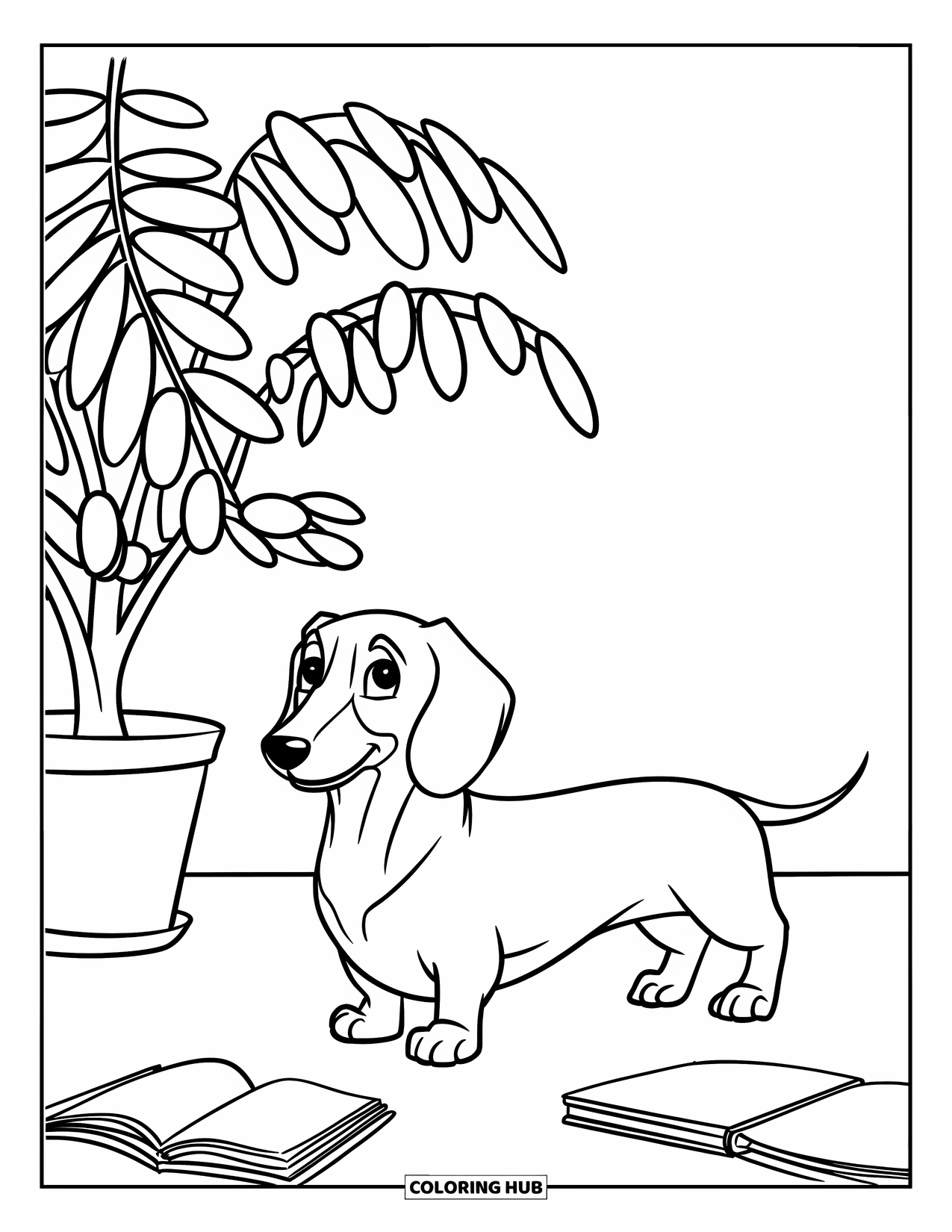 70+ Wiener Dog Coloring Pages for Kids & Adults (Free Printable PDFs)