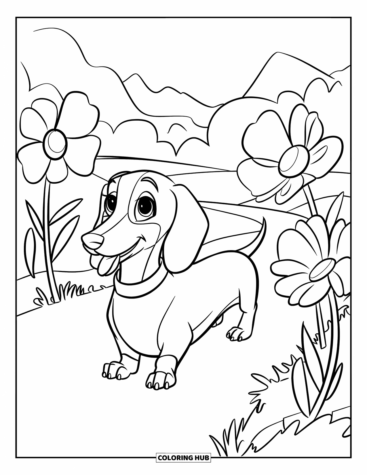 70+ Wiener Dog Coloring Pages for Kids & Adults (Free Printable PDFs)