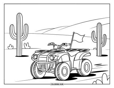 85+ Coloriages de quad pour enfants et adultes (Gratuits)