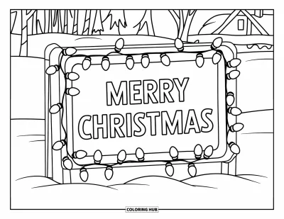 95+ Coloriages de lumières de Noël pour enfants et adultes (Gratuits)