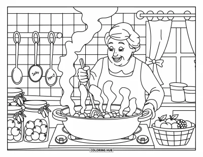 65+ Oma-Ausmalbilder für Kinder und Erwachsene (Kostenlos)
