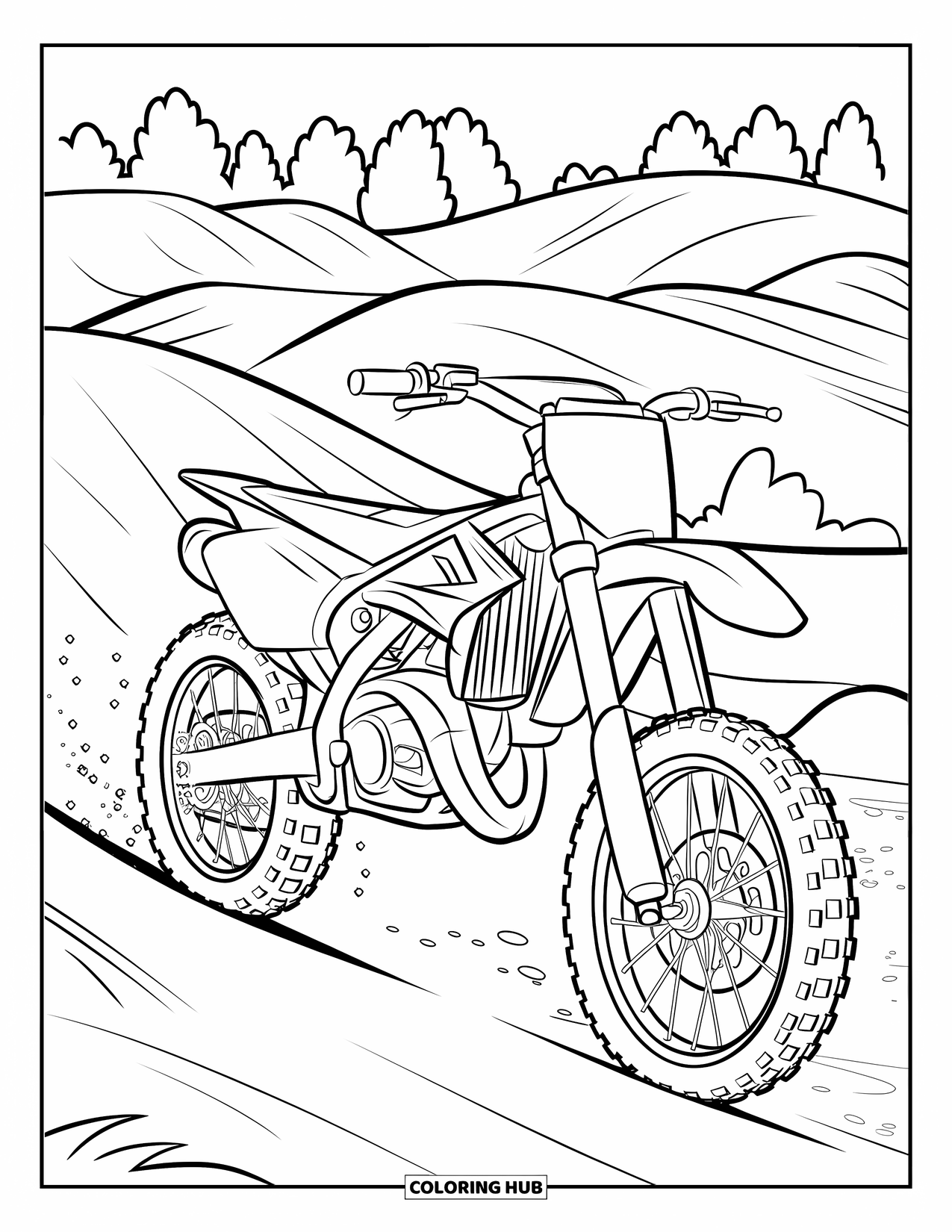 75+ Motocross Coloring Pages for Kids & Adults (Free Printable PDFs)