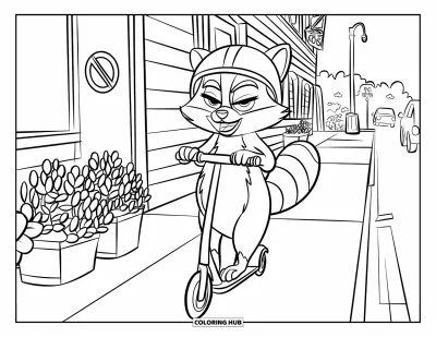 70+ Coloriages de raton laveur pour enfants et adultes (Gratuits)