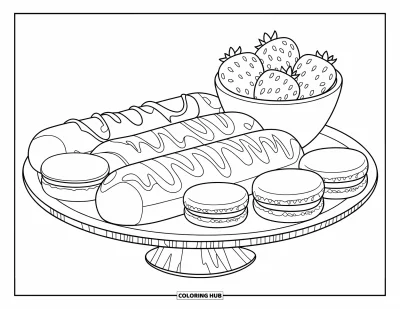 90+ Coloriages de nourriture d&rsquo;été pour enfants et adultes (Gratuits)