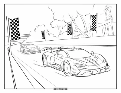 75以上のスーパーカーのぬりえ