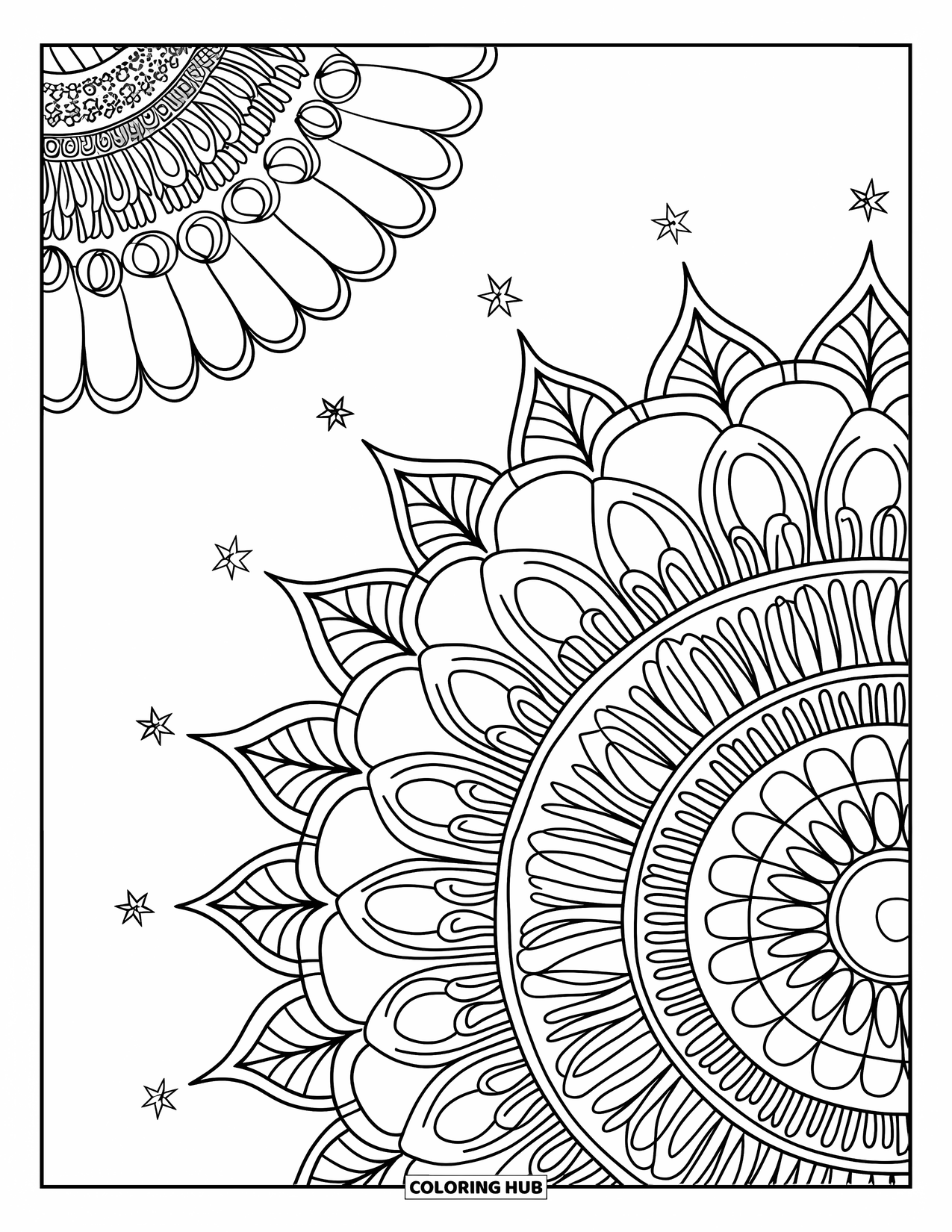 Valentine Heart Coloring Page for Adults: An elegant design filled with hearts, florals, and calming patterns