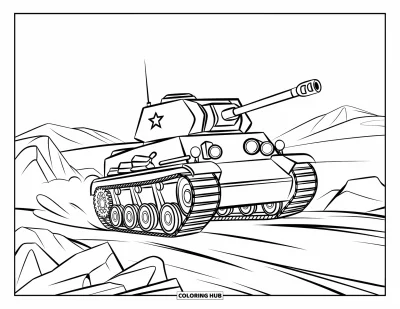 85+ Coloriages de chars de la Seconde Guerre mondiale pour enfants et adultes (Gratuits)